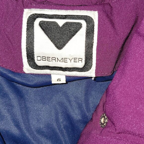 Obermeyer Vintage Purple & Pink Ski Snowboarding Layered Coat Size Small 6 - Picture 3 of 8